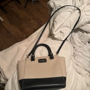 Kate Spade Black and Tan Satchel